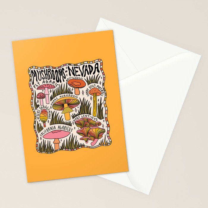 Mushrooms of Nevada Stationery Card Gallery Image 2