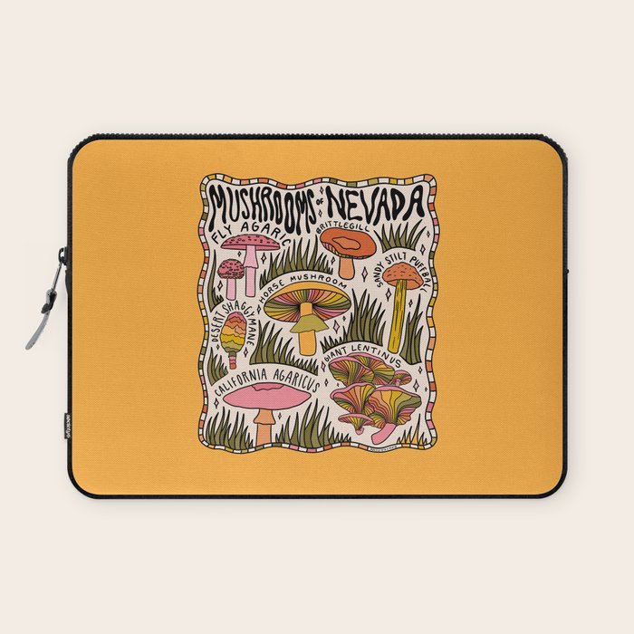 Mushrooms of Nevada Laptop Sleeve Gallery Image 1
