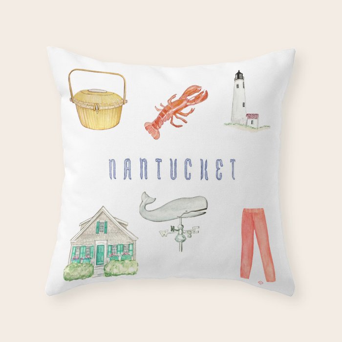 NANTUCKET Throw Pillow Gallery Image 6