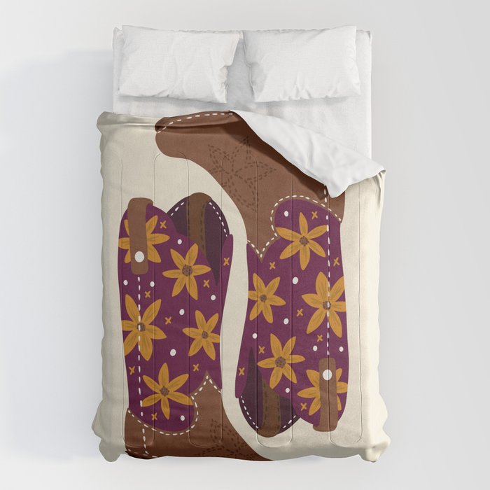 Cowgirl Boots - Fuchsia & Orange Comforter Gallery Image 6