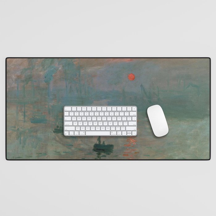 Impression, Sunrise, Claude Monet Desk Mat Gallery Image 1