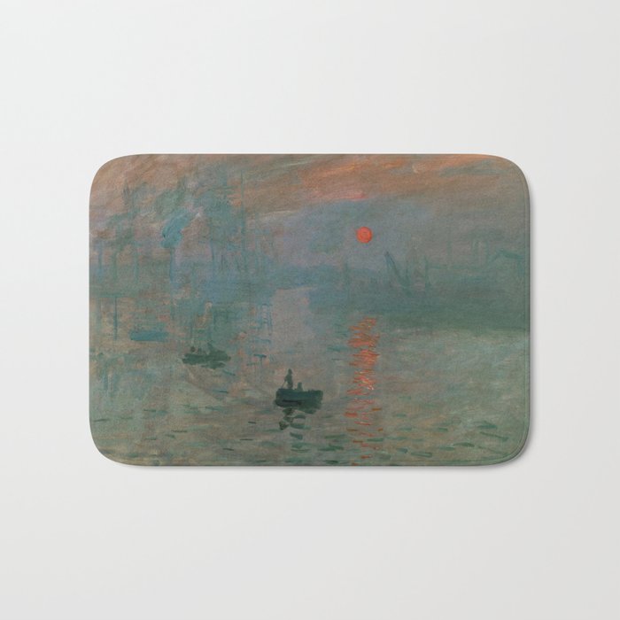 Impression, Sunrise, Claude Monet Bath Mat Gallery Image 1