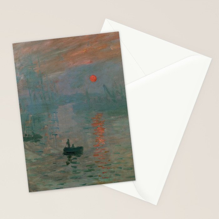 Impression, Sunrise, Claude Monet Stationery Card Gallery Image 2