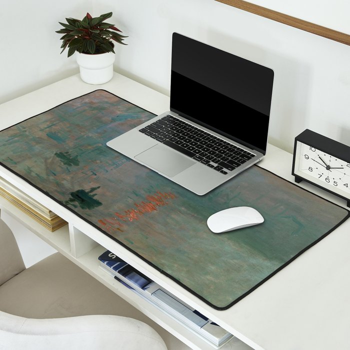 Impression, Sunrise, Claude Monet Desk Mat Gallery Image 2