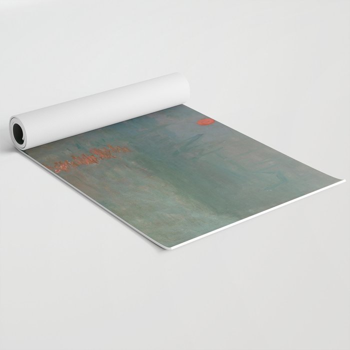 Impression, Sunrise, Claude Monet Yoga Mat Gallery Image 2