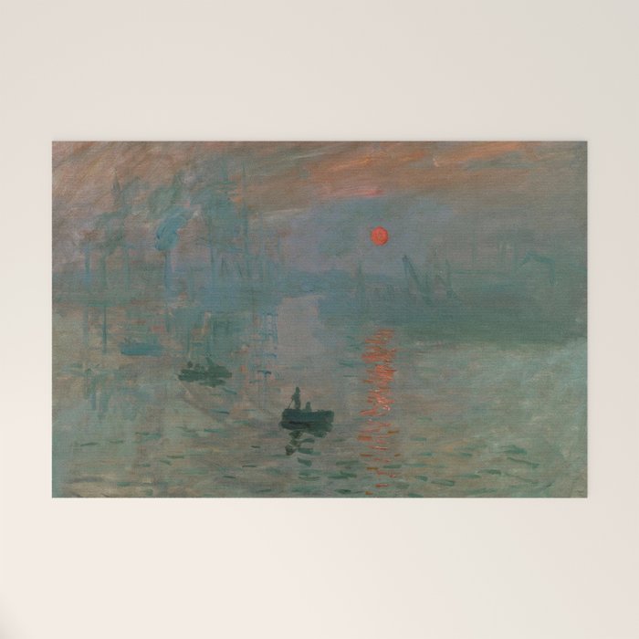 Impression, Sunrise, Claude Monet Welcome Mat Gallery Image 1