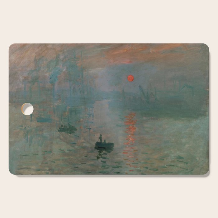 Impression, Sunrise, Claude Monet Cutting Board Gallery Image 1