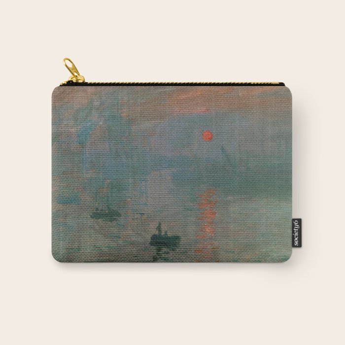 Impression, Sunrise, Claude Monet Carry All Pouch Gallery Image 1