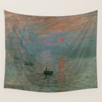 Impression, Sunrise, Claude Monet Wall Tapestry Gallery Image 4