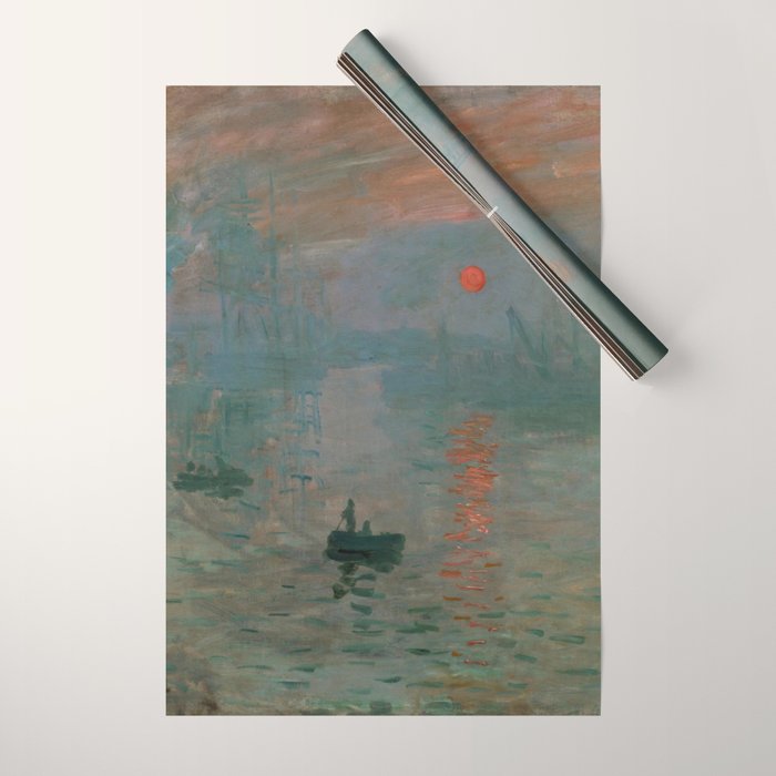 Impression, Sunrise, Claude Monet Wrapping Paper Gallery Image 1