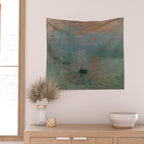 Impression, Sunrise, Claude Monet Wall Tapestry Gallery Image 2