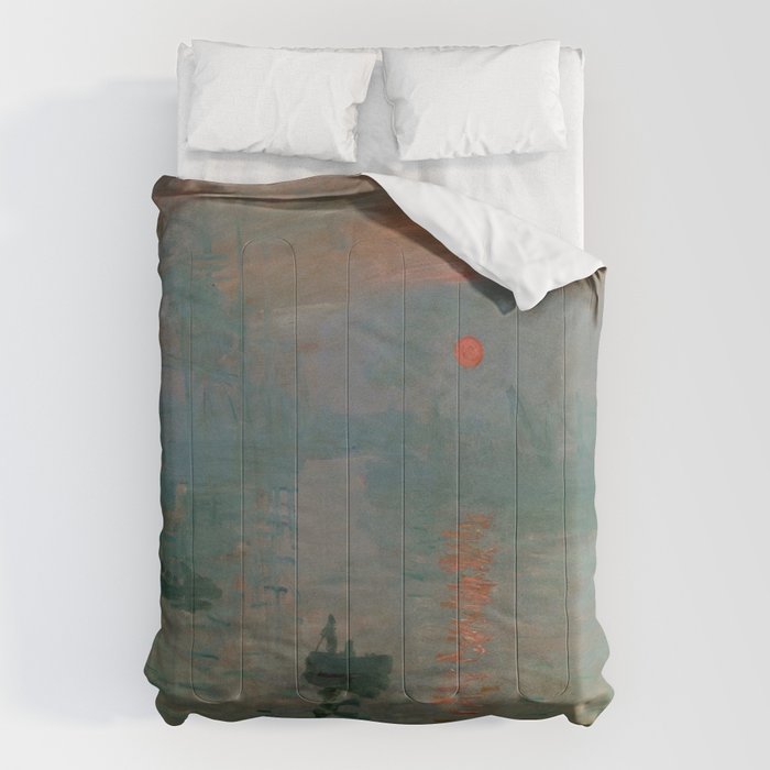 Impression, Sunrise, Claude Monet Comforter Gallery Image 1