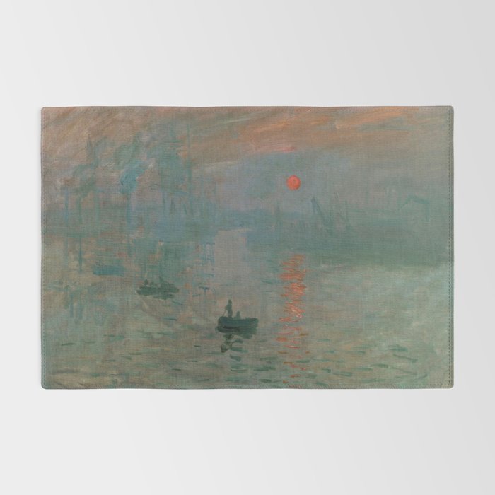Impression, Sunrise, Claude Monet Rug Gallery Image 2