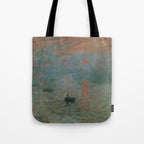 Impression, Sunrise, Claude Monet Tote Bag Gallery Image 1