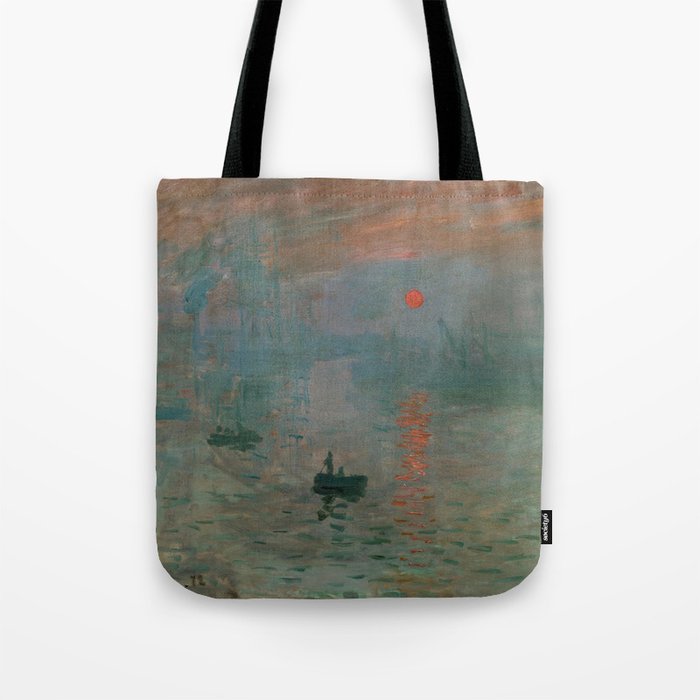 Impression, Sunrise, Claude Monet Tote Bag Gallery Image 1