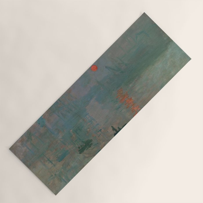Impression, Sunrise, Claude Monet Yoga Mat Gallery Image 1