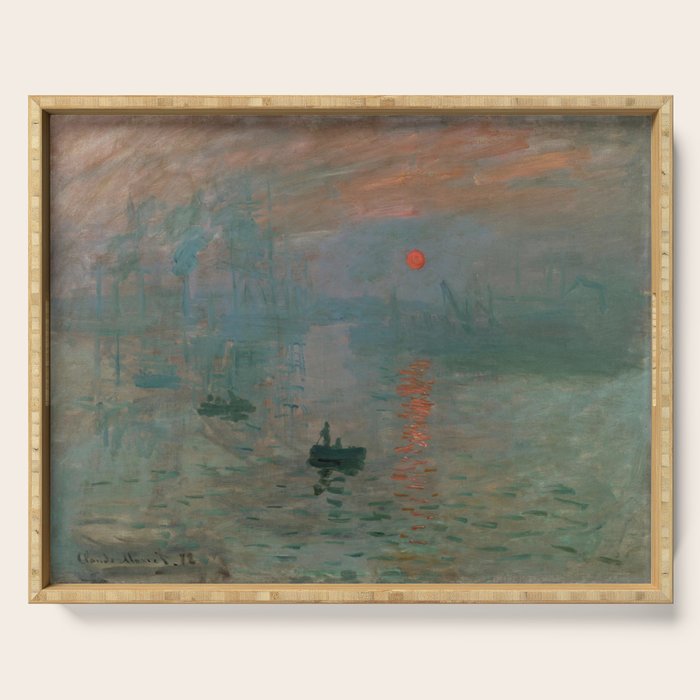 Impression, Sunrise, Claude Monet Serving Tray Gallery Image 1