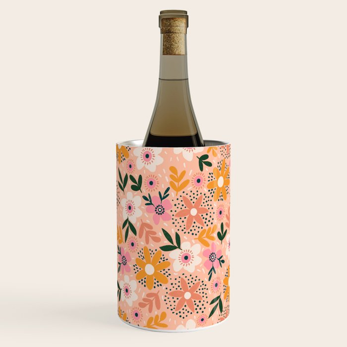 Autumn Floral Pattern Wine Chiller Gallery Image 1