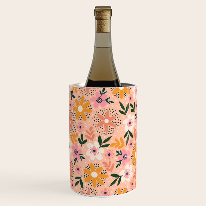 Autumn Floral Pattern Wine Chiller Gallery Image 2