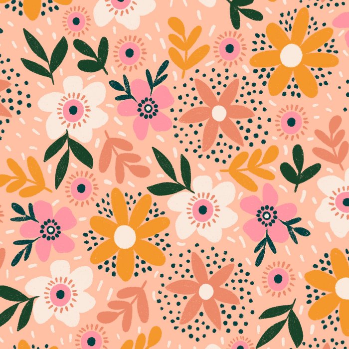 Autumn Floral Pattern Coffee Mug Gallery Image 2