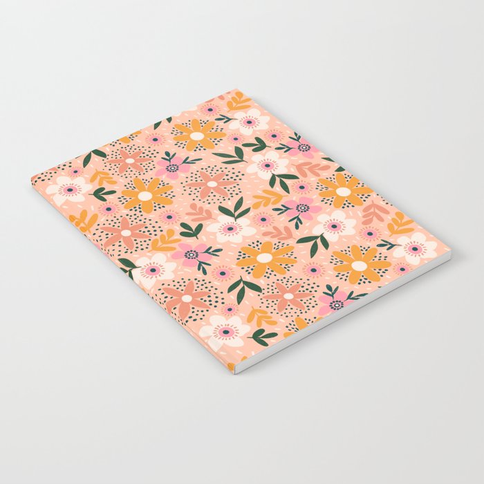 Autumn Floral Pattern Notebook