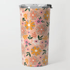 Autumn Floral Pattern Travel Mug Gallery Image 2