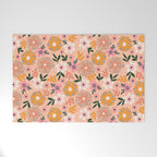 Autumn Floral Pattern Welcome Mat Gallery Image 1