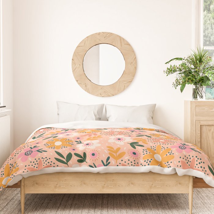 Autumn Floral Pattern Duvet Cover Gallery Image 3