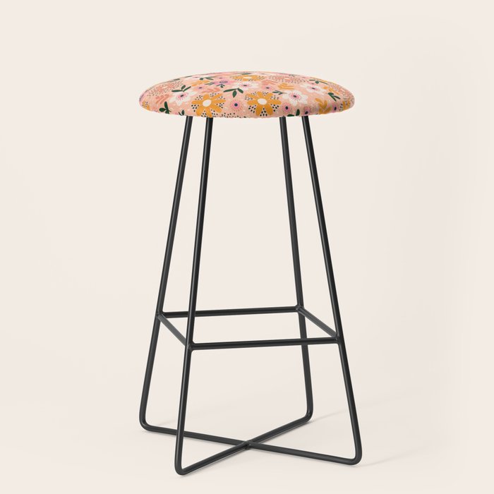 Autumn Floral Pattern Stool Gallery Image 1