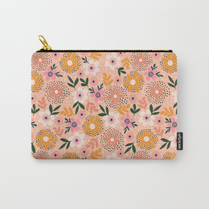 Autumn Floral Pattern Carry All Pouch Gallery Image 1
