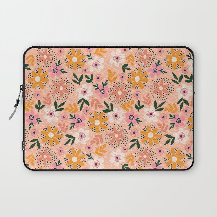 Autumn Floral Pattern Laptop Sleeve Gallery Image 1