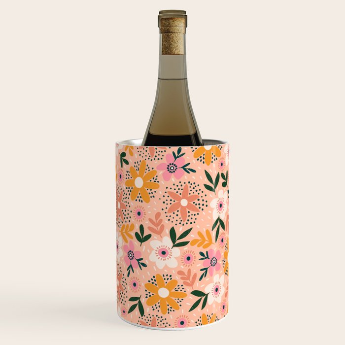 Autumn Floral Pattern Wine Chiller Gallery Image 3