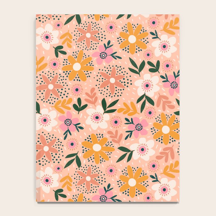 Autumn Floral Pattern Notebook Gallery Image 4