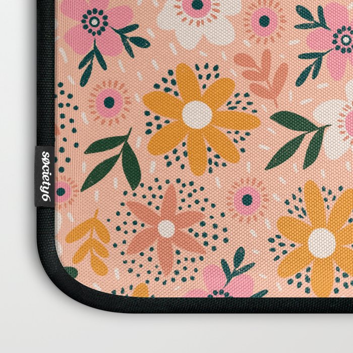 Autumn Floral Pattern Laptop Sleeve Gallery Image 3