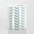 Scandinavian Mid Century Pattern 1950s Blue Coffee Mug Gallery Image 4