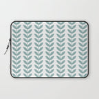 Scandinavian Mid Century Pattern 1950s Blue Laptop Sleeve Gallery Image 1
