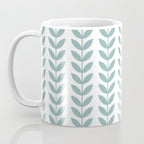 Scandinavian Mid Century Pattern 1950s Blue Coffee Mug Gallery Image 3