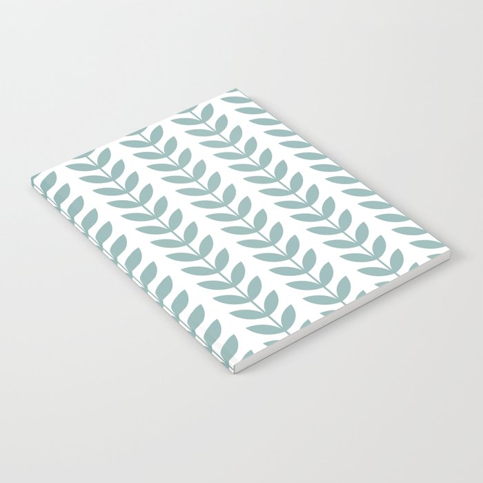 Scandinavian Mid Century Pattern 1950s Blue Notebook Gallery Image 2