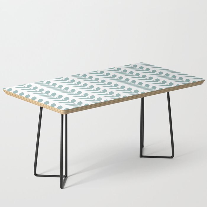 Scandinavian Mid Century Pattern 1950s Blue Coffee Table Gallery Image 1