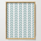 Scandinavian Mid Century Pattern 1950s Blue Serving Tray Gallery Image 1