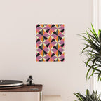 Geometric Color Utopia orange, lilac, gray, cream and black Poster Gallery Image 2