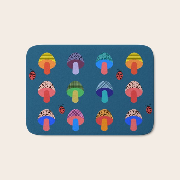 Mod Mushrooms Bath Mat Gallery Image 1