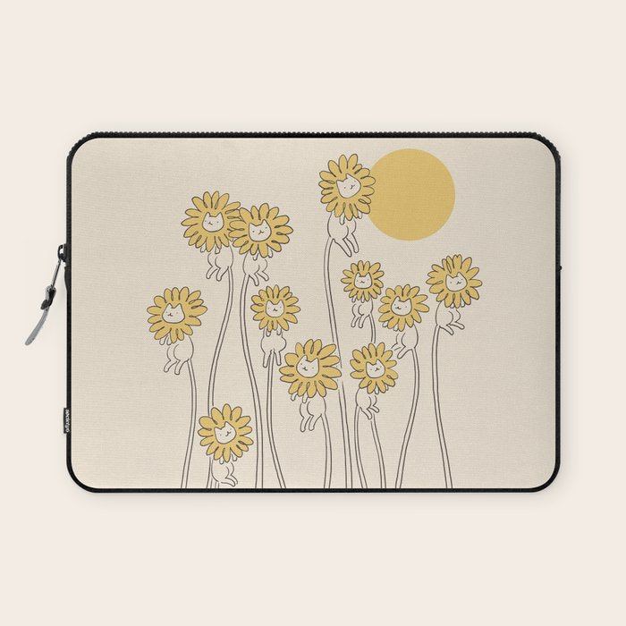 Cat and Plant 45 Laptop Sleeve Gallery Image 1