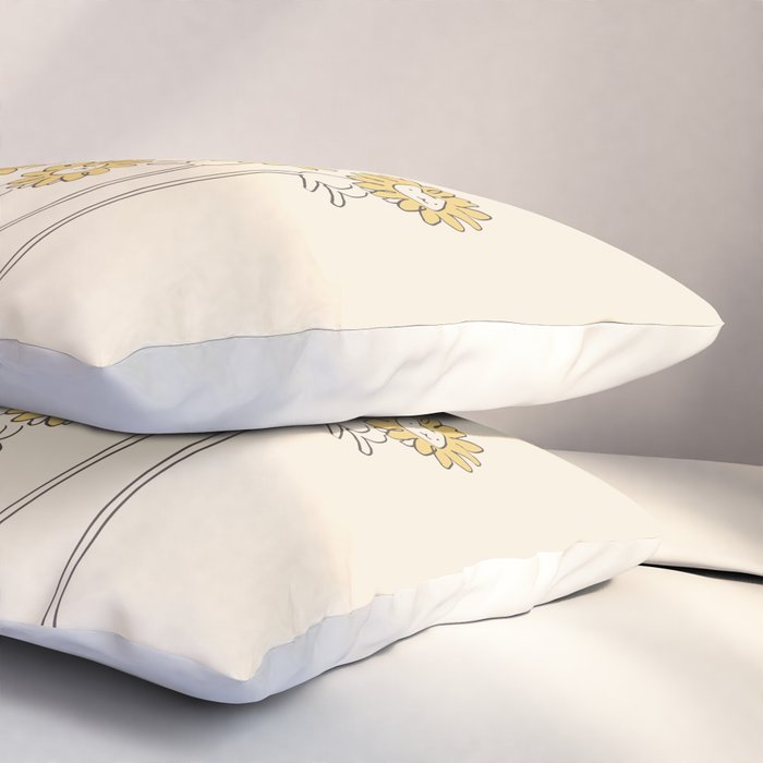 Cat and Plant 45 Pillow Sham Gallery Image 3