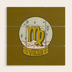 Virgo Snow Globe Wood Wall Art Gallery Image 1