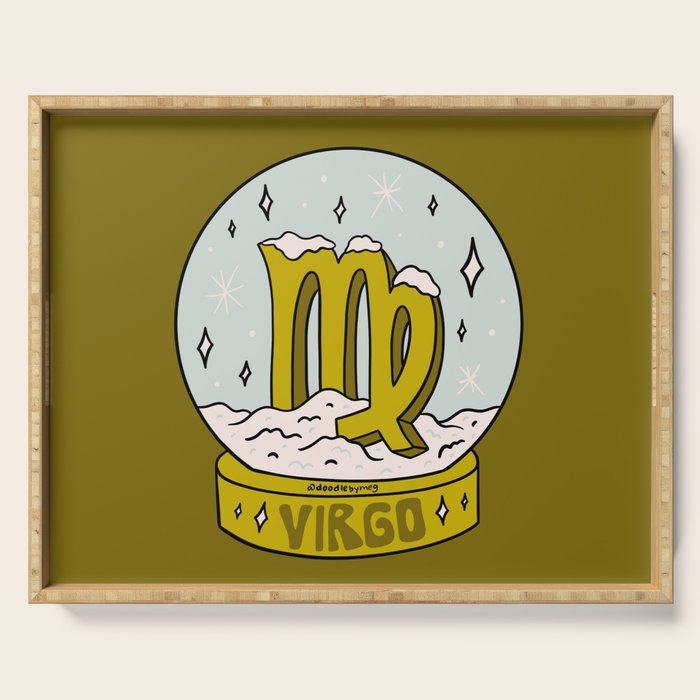Virgo Snow Globe Serving Tray Gallery Image 1