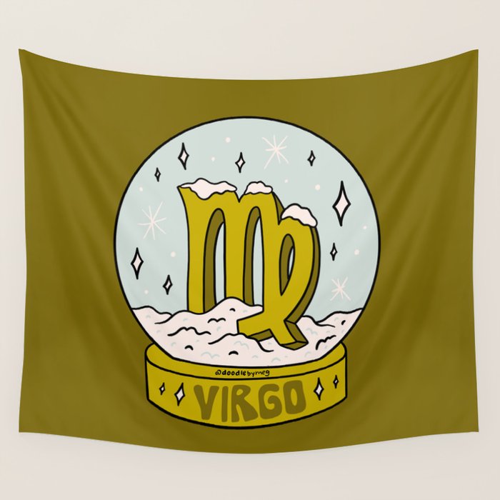 Virgo Snow Globe Wall Tapestry Gallery Image 4