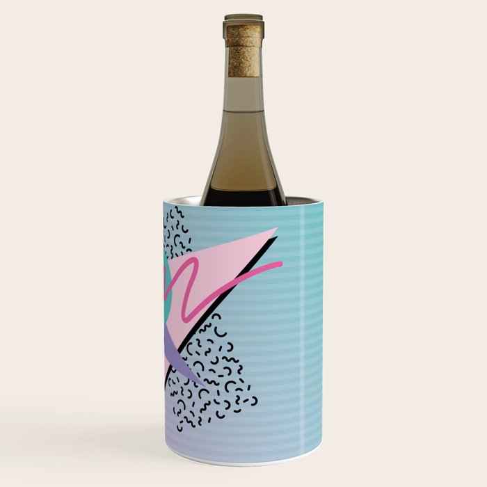 Memphis pattern 44 - 80s / 90s Retro Wine Chiller Gallery Image 3
