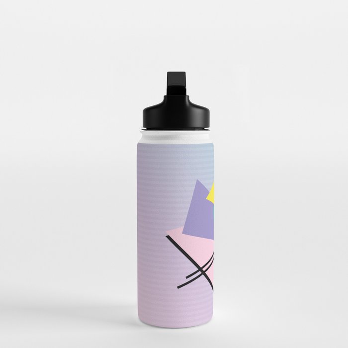 Memphis pattern 44 - 80s / 90s Retro Water Bottle Gallery Image 3