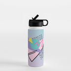 Memphis pattern 44 - 80s / 90s Retro Water Bottle Gallery Image 1